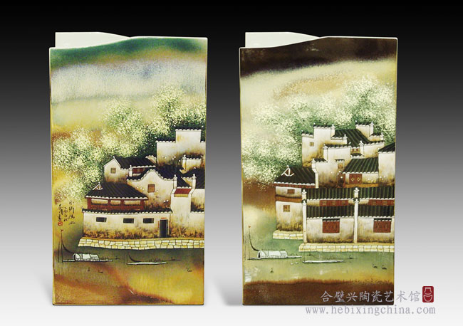 中国工艺美术大师 刘伟作品《水乡清幽》